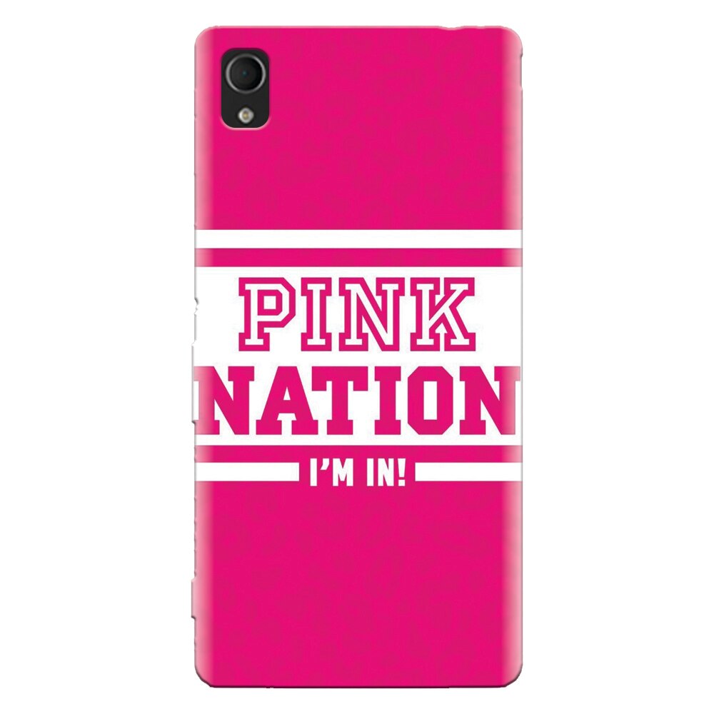Husa silicon pentru Sony Xperia M4, Pink Nation