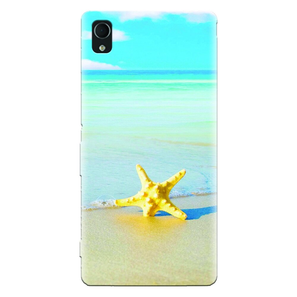 Husa silicon pentru Sony Xperia X, Starfish Beach