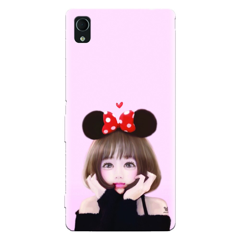 Husa silicon pentru Sony Xperia M4, Girly 002