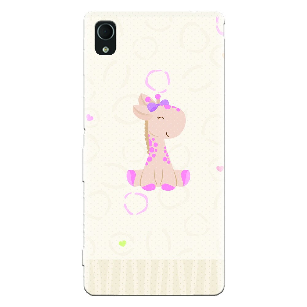 Husa silicon pentru Sony Xperia Z5, Giraffe Cute