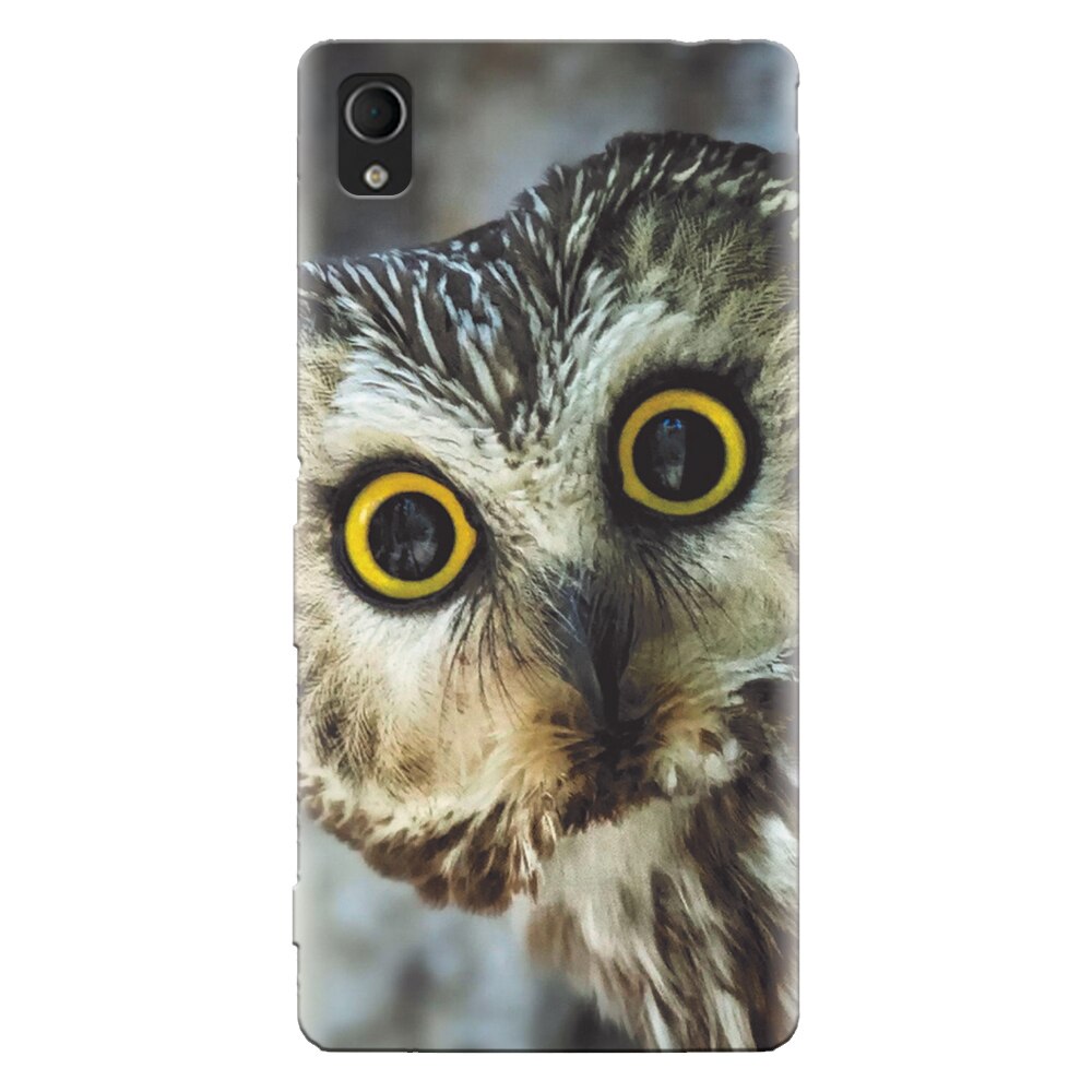 Husa silicon pentru Sony Xperia M4, Owl