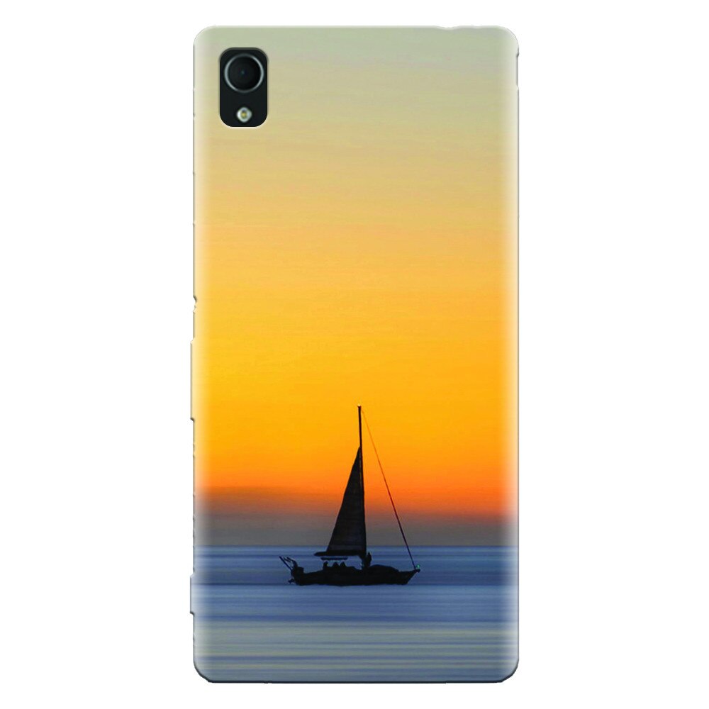 Husa silicon pentru Sony Xperia Xa, Wind Sail Boat Ocean Sunset