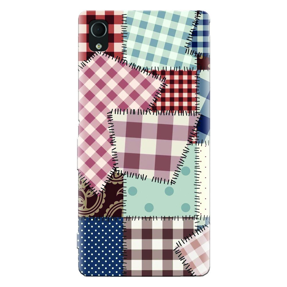 Husa silicon pentru Sony Xperia Z1, Patchwork Vector