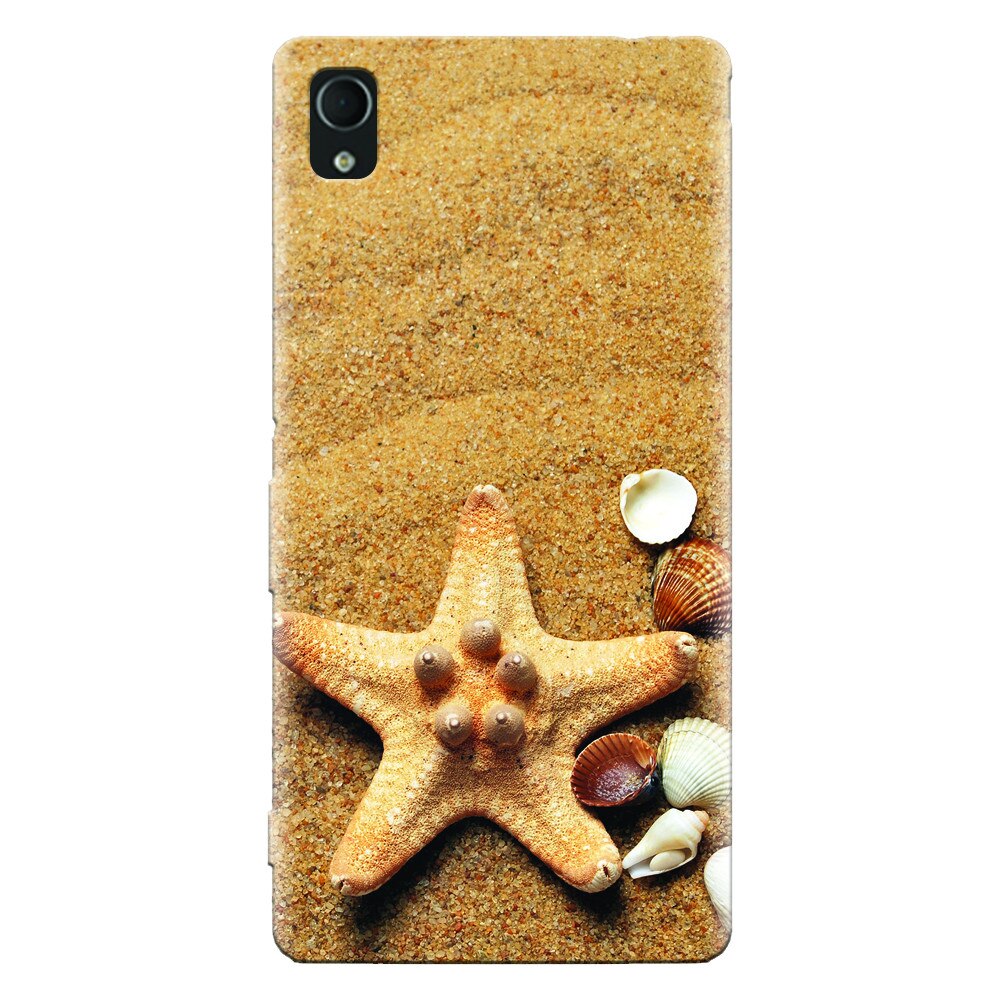 Husa silicon pentru Sony Xperia M4, Sea Shells