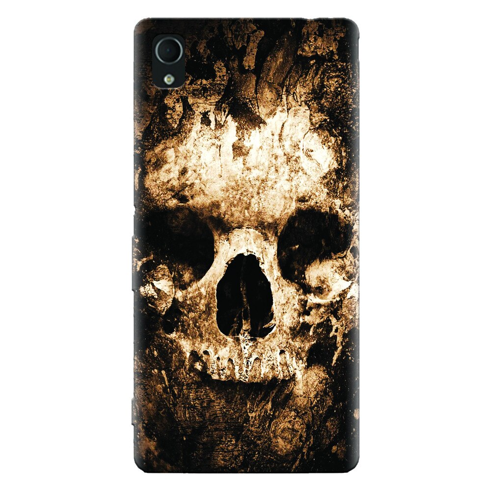 Husa silicon pentru Sony Xperia X, Zombie Skull