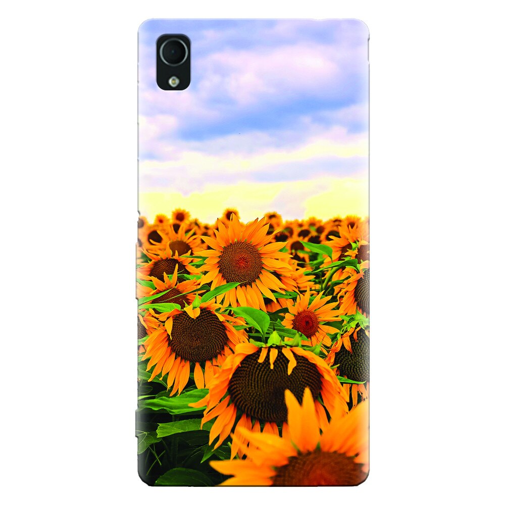Husa silicon pentru Sony Xperia X, Sunflowers