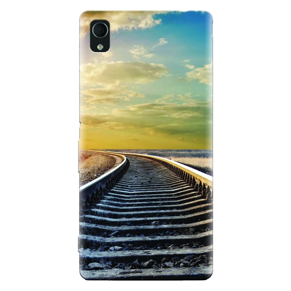 Husa silicon pentru Sony Xperia X, Railroad Horizon