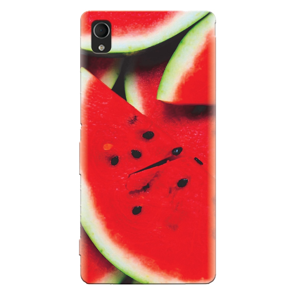 Husa silicon pentru Sony Xperia M4, S Of Watermelon Slice