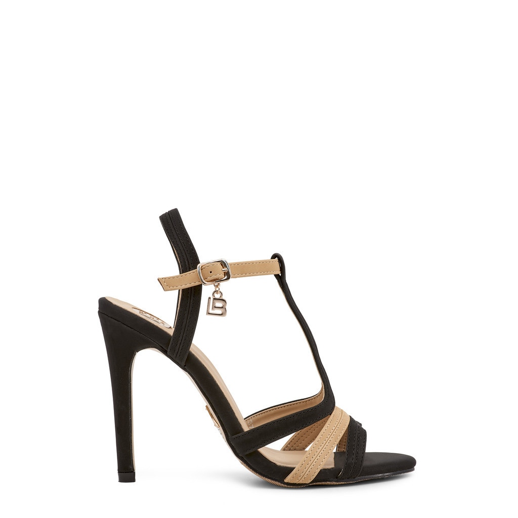 Sandale elegante Bej cu Negru Laura Biagiotti
