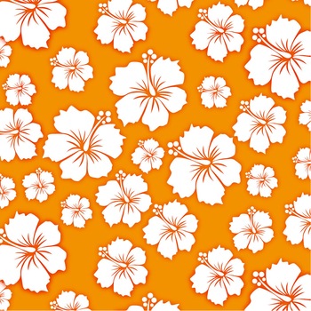 Tapet Premium Heartwork Flori tropicale alb si portocaliu, Ecologic, Non-Woven, Set 6 Role, 150 cm x 310 cm Tapet Premium Heartwork Flori tropicale alb si portocaliu, Ecologic, Non-Woven, Set 6 Role, 150 cm x 310 cm