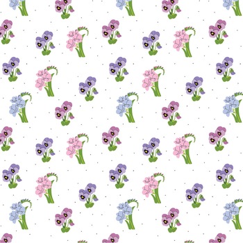 Tapet Premium Heartwork Buchete panselute si frezii, Ecologic, Non-Woven, Set 6 Role, 150 cm x 310 cm Tapet Premium Heartwork Buchete panselute si frezii, Ecologic, Non-Woven, Set 6 Role, 150 cm x 310 cm