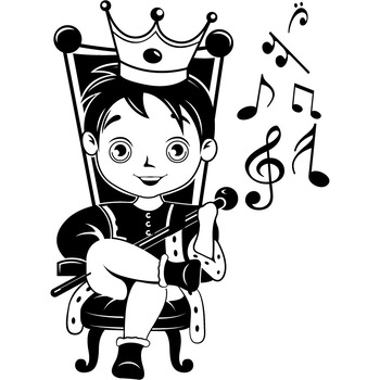 Printul muzicii - Sticker Decorativ - Negru - 89 x 122 cm Printul muzicii - Sticker Decorativ - Negru - 89 x 122 cm