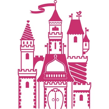 Castelul misterios - Sticker Decorativ - Magenta - 89 x 133 cm Castelul misterios - Sticker Decorativ - Magenta - 89 x 133 cm
