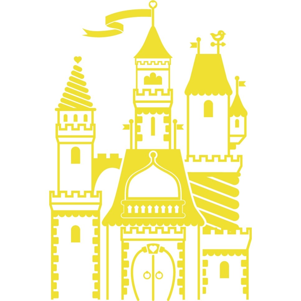 Castelul misterios - Sticker Decorativ - Lemon - 89 x 133 cm