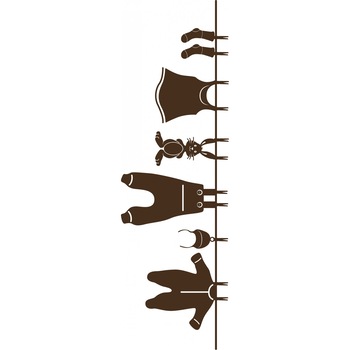 Haine de bebelusi - Sticker Decorativ - Choco - 120 x 38 cm Haine de bebelusi - Sticker Decorativ - Choco - 120 x 38 cm