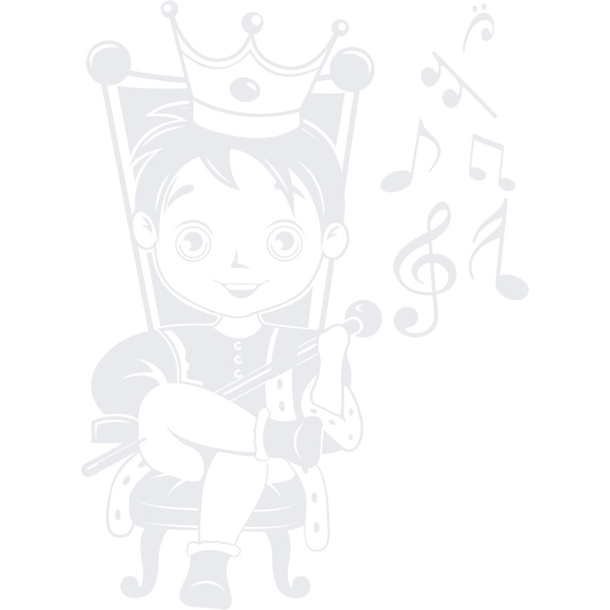 Printul muzicii - Sticker Decorativ - Alb polar - 89 x 122 cm