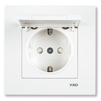 Priza suco cu capac Karre Viko VI-KAS.CAP, Ingropat, Alb Priza suco cu capac Karre Viko VI-KAS.CAP, Ingropat, Alb