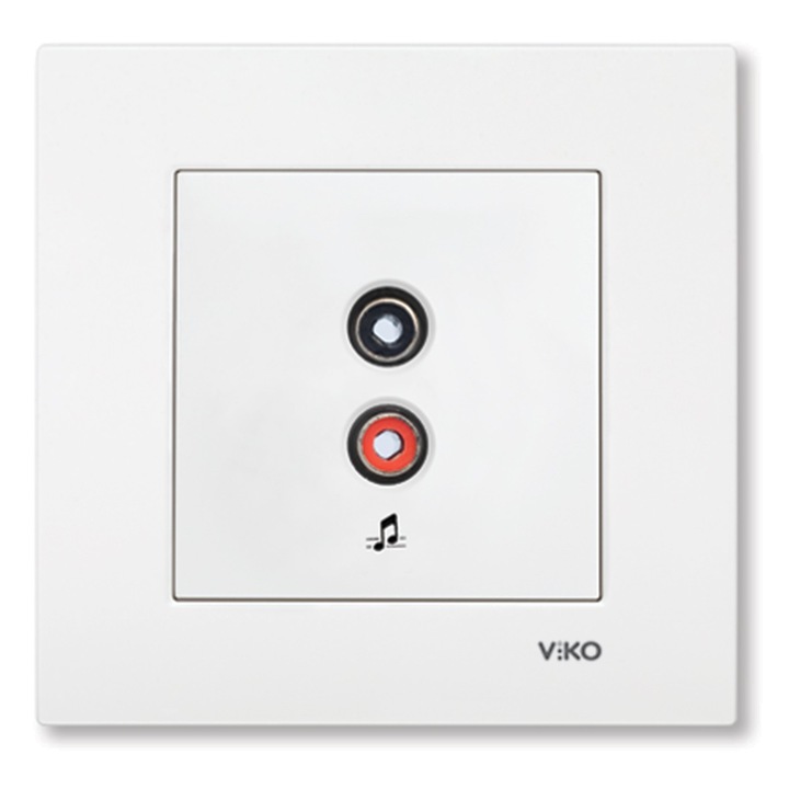 Priza audio Karre Viko VI-KAPA, Ingropat, Alb