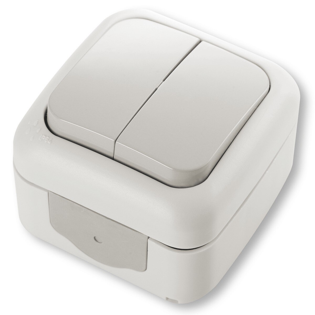 Comutator Antigron Viko VI-A2, Aparent, Gri