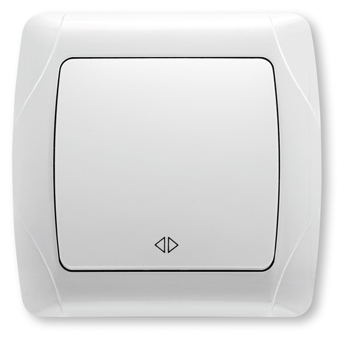 Intrerupator cap cruce Carmen Viko VI-C1.CR, Ingropat, Alb