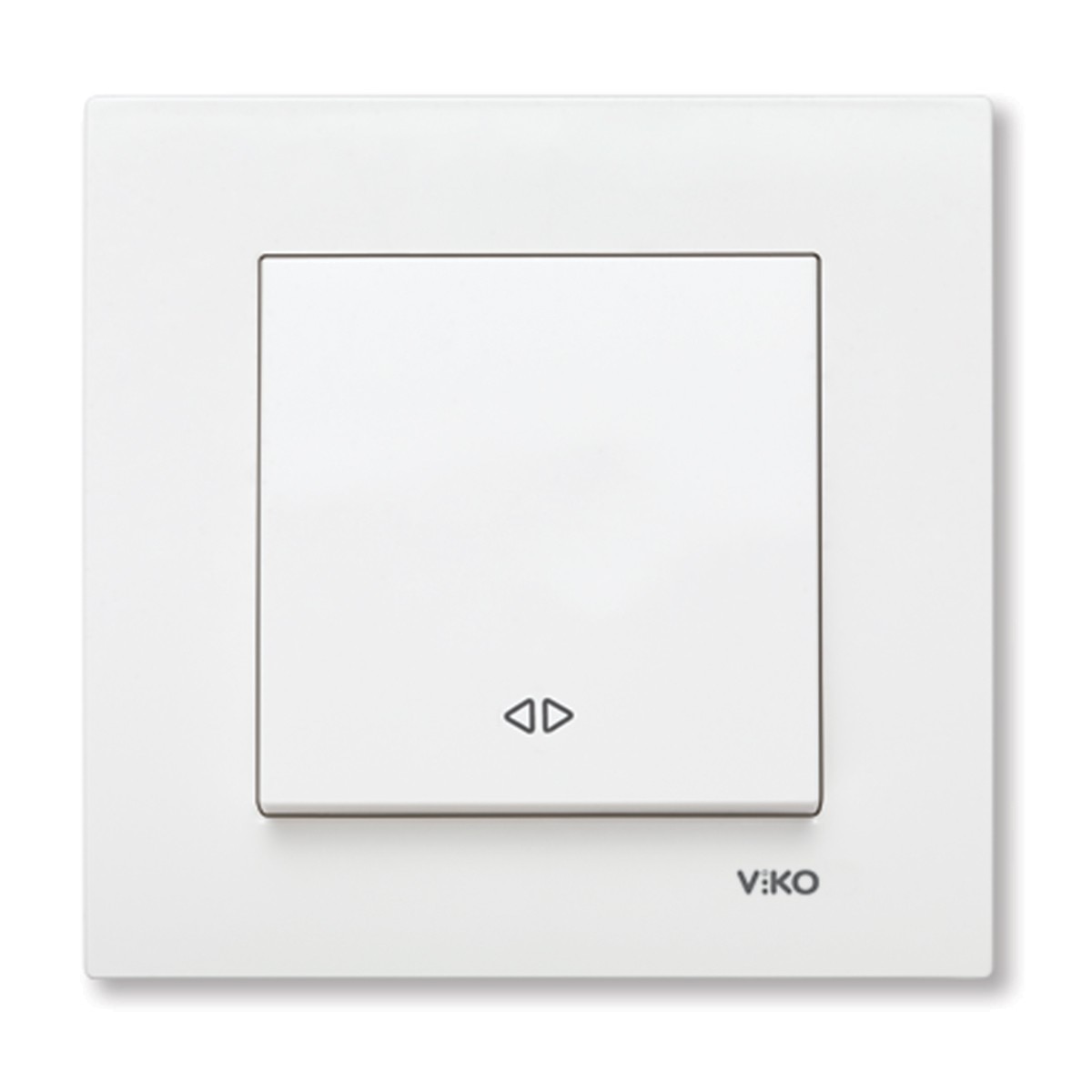 Intrerupator cap cruce Karre Viko VI-KA1.CR, ingropat, alb