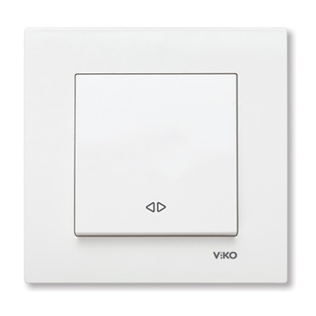 Intrerupator cap cruce Karre Viko VI-KA1.CR, ingropat, alb Intrerupator cap cruce Karre Viko VI-KA1.CR, ingropat, alb