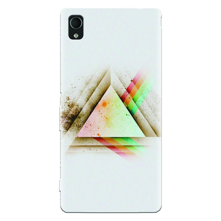 Силиконов кейс за Sony Xperia Z5, Abstract Grunge Light Triangle