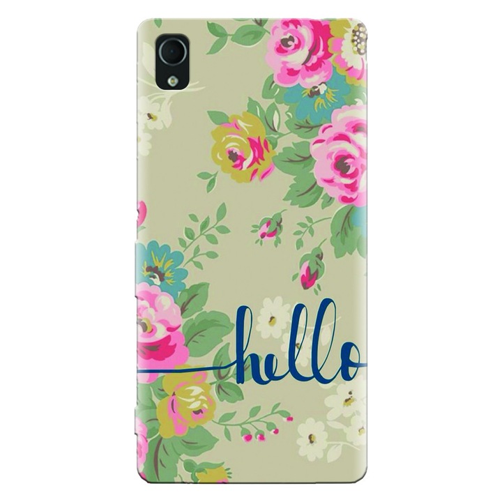 Силиконов кейс за телефон Sony Xperia Z1, Cute Flower Phone