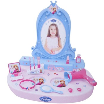 Masuta Frozen de infrumusetare pentru fete , cu 14 accesorii, 58 x 12 x 38 cm; Masuta Frozen de infrumusetare pentru fete , cu 14 accesorii, 58 x 12 x 38 cm;