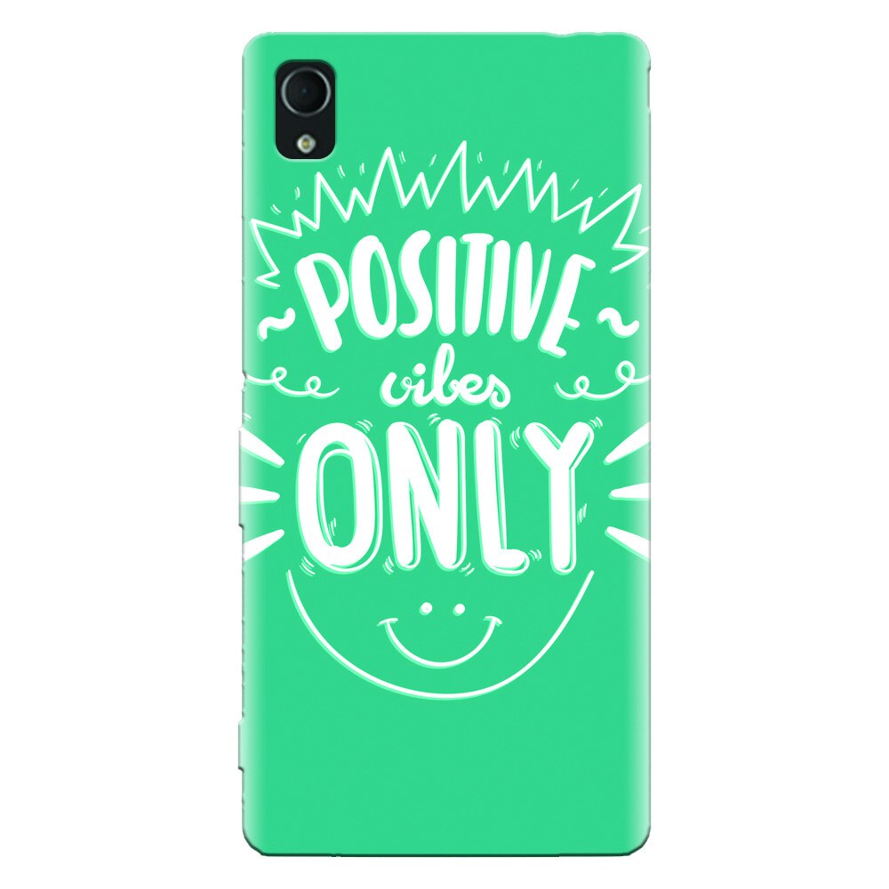 Husa silicon pentru Sony Xperia Z5, Positive Vibes