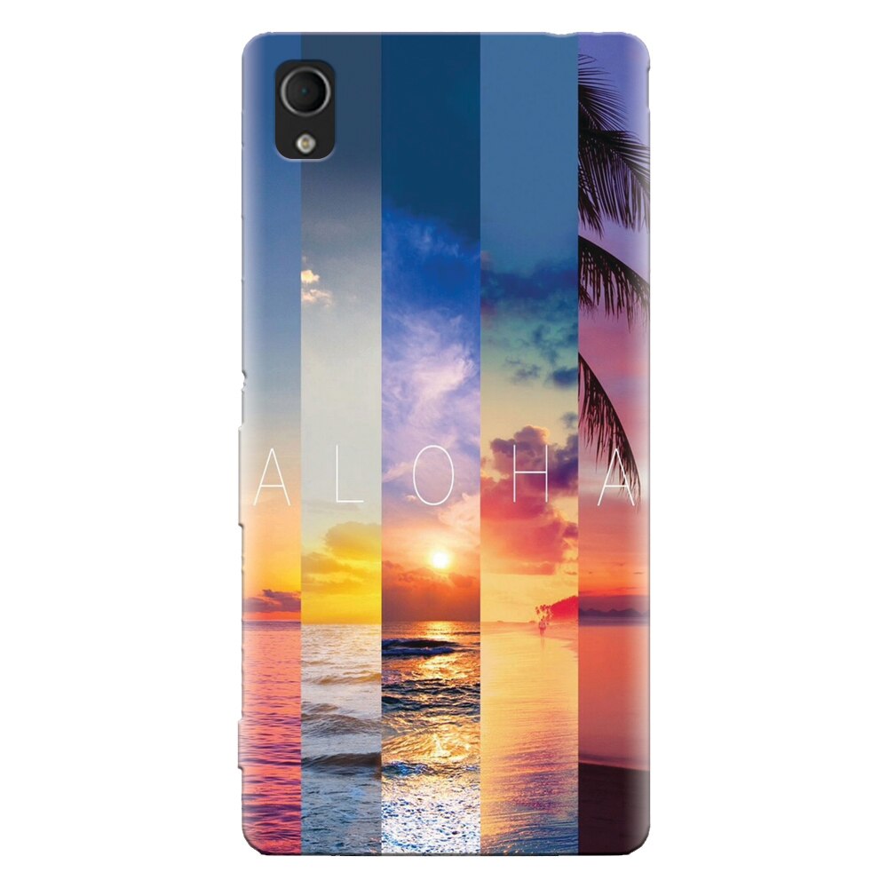 Husa silicon pentru Sony Xperia Xa, Aloha Summer Stripes
