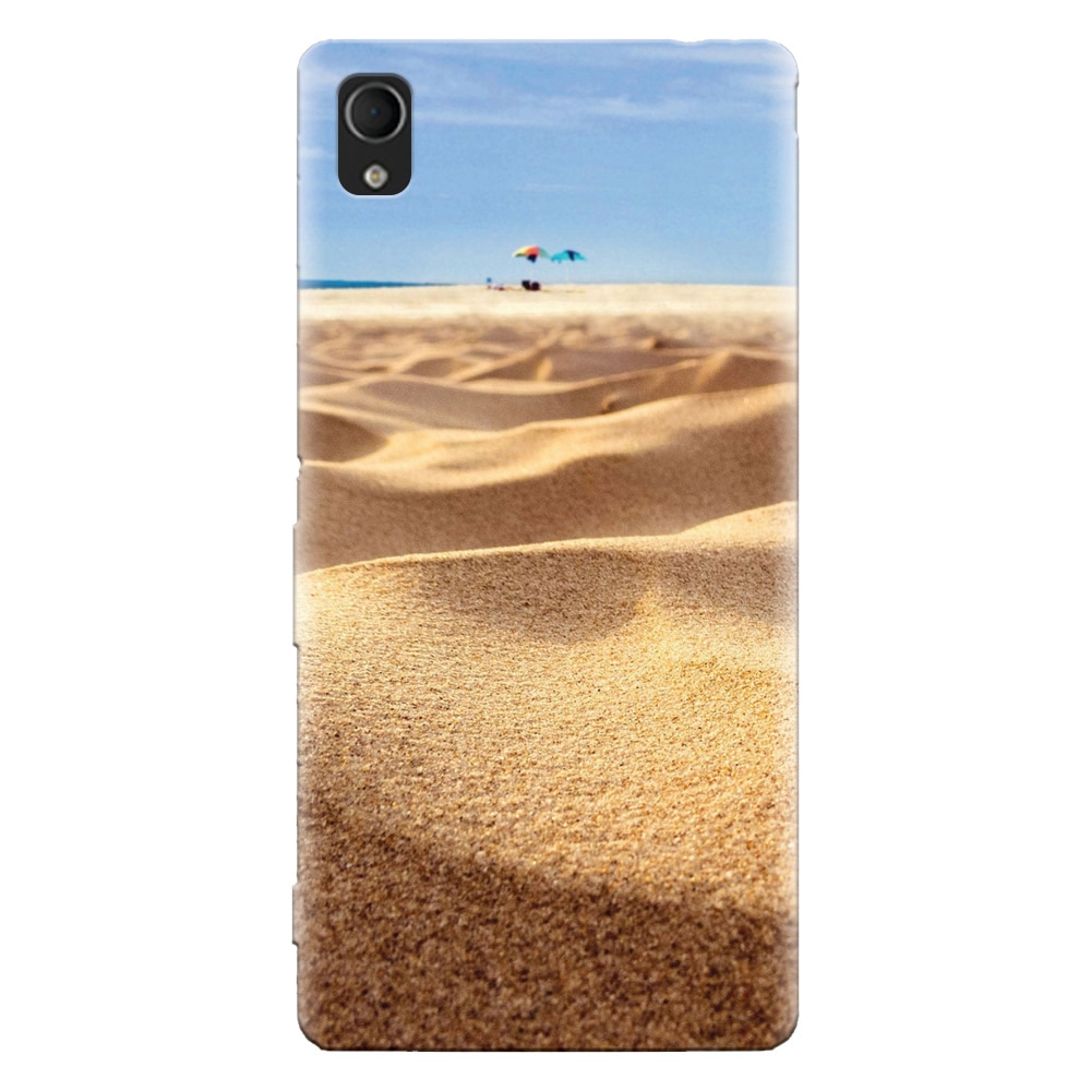 Husa silicon pentru Sony Xperia Xa, Beach Sand Closeup Holiday