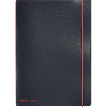 Caiet Herlitz MyBook Flex, logo rosu, A4, 40 file, matematica, coperta PP, negru Caiet Herlitz MyBook Flex, logo rosu, A4, 40 file, matematica, coperta PP, negru