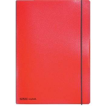 Caiet Herlitz MyBook Flex, logo negru, A4, 40 file, matematica, coperta PP, rosu transparent Caiet Herlitz MyBook Flex, logo negru, A4, 40 file, matematica, coperta PP, rosu transparent