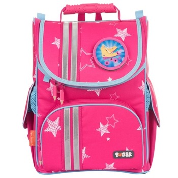 Ghiozdan Tiger ergonomic, motiv nature quest, twinkle stars Ghiozdan Tiger ergonomic, motiv nature quest, twinkle stars