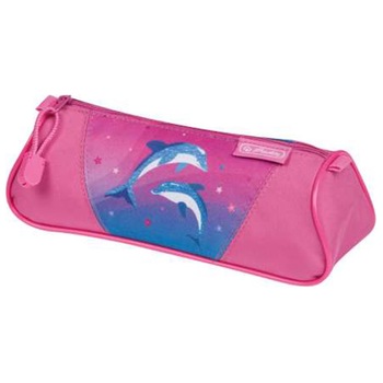 Necessaire Herlitz, triunghiular, flexi dolphin love Necessaire Herlitz, triunghiular, flexi dolphin love