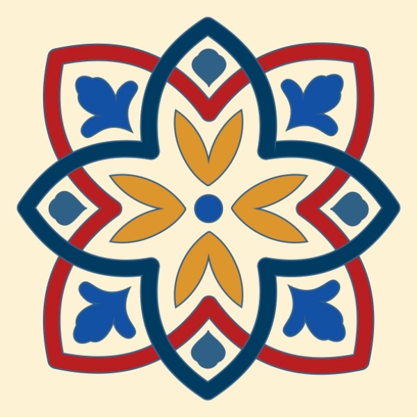 Set stickere autocolante faianta decorativa 20cm x 20cm model multicolor deco 6