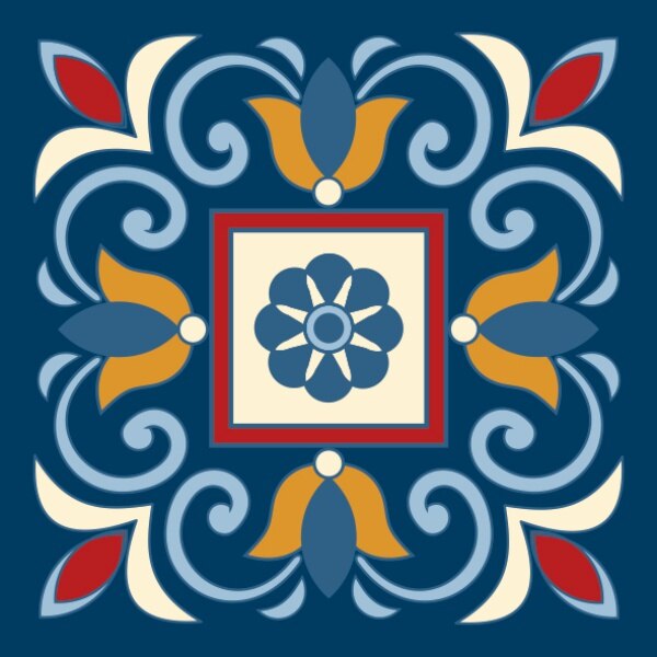 Set stickere autocolante faianta decorativa 20cm x 20cm model multicolor deco 2