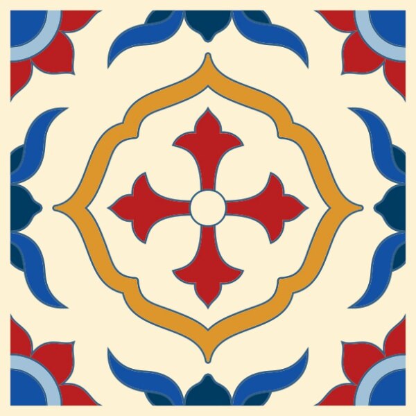 Set stickere autocolante faianta decorativa 20cm x 20cm model multicolor deco 8