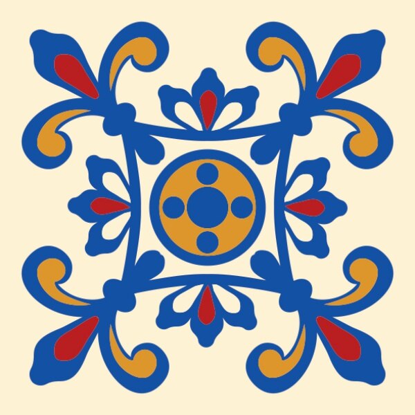 Set stickere autocolante faianta decorativa 20cm x 20cm model multicolor deco 13