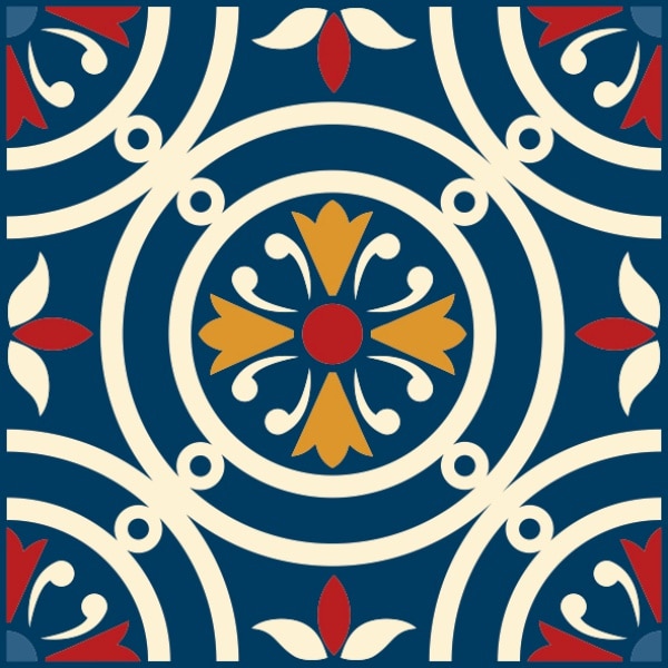 Set stickere autocolante faianta decorativa 15cm x 15cm model multicolor deco 3