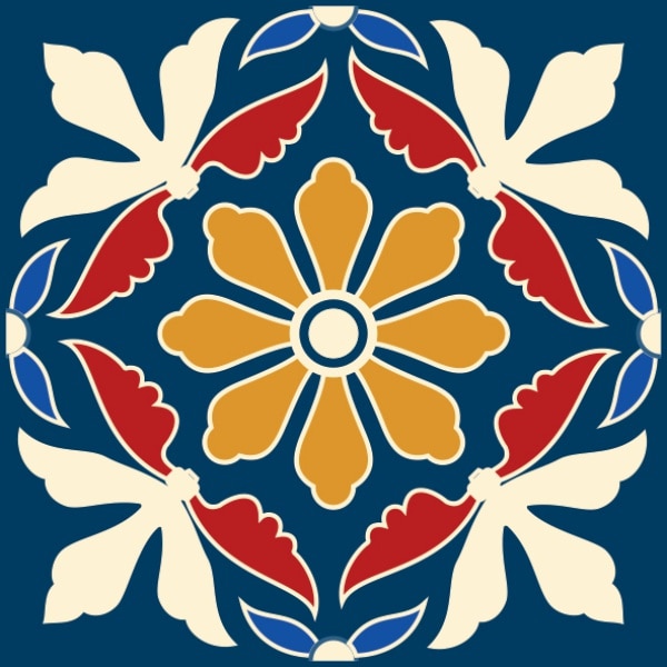 Set stickere autocolante faianta decorativa 15cm x 15cm model multicolor deco 15