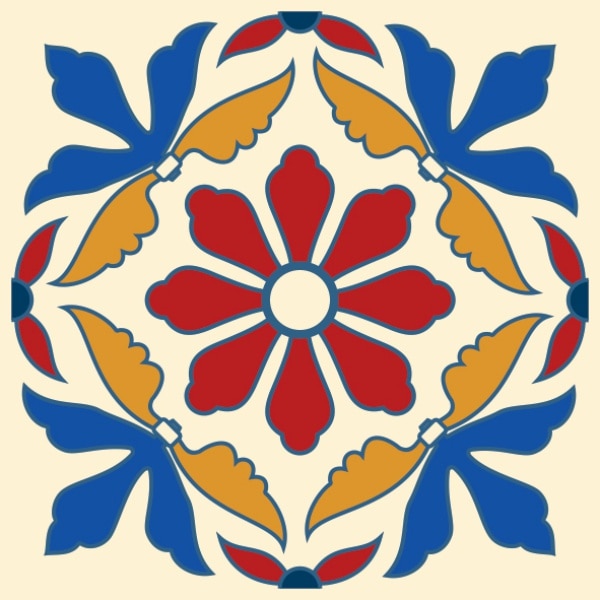 Set stickere autocolante faianta decorativa 20cm x 20cm model multicolor deco 1