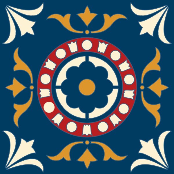 Set stickere autocolante faianta decorativa 15cm x 15cm model multicolor decorativ 19