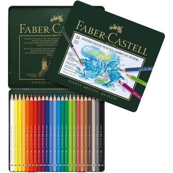 Creioane Colorate Acuarela Faber-Castell, 24 culori, Albrecht Durer Creioane Colorate Acuarela Faber-Castell, 24 culori, Albrecht Durer