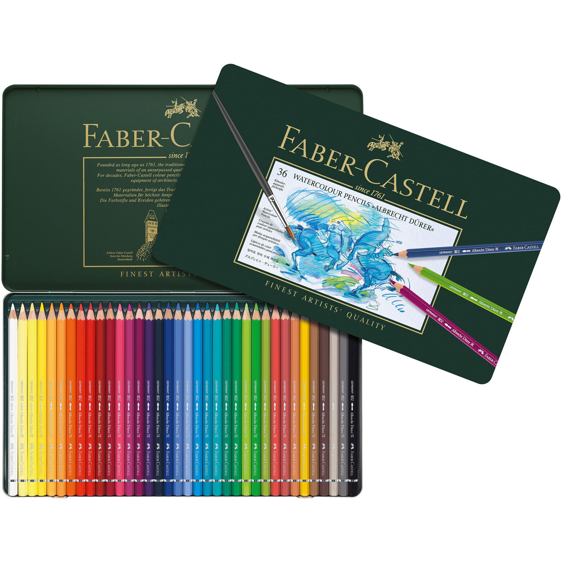 Creioane Colorate Acuarela Faber-Castell, 36 culori, Albrecht Durer