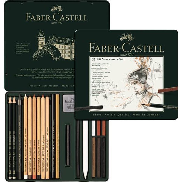 Set Pitt Monochrome, Faber-Castell (21 buc)