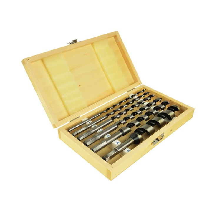 Geko G38120 Spirálfúró Készlet, fához, 6-25 / 230 mm, 6 db