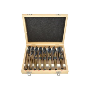 Set 8 burghie NWKA pentru metal si lemn HSS Geko G38115, 14-25.5 mm Set 8 burghie NWKA pentru metal si lemn HSS Geko G38115, 14-25.5 mm