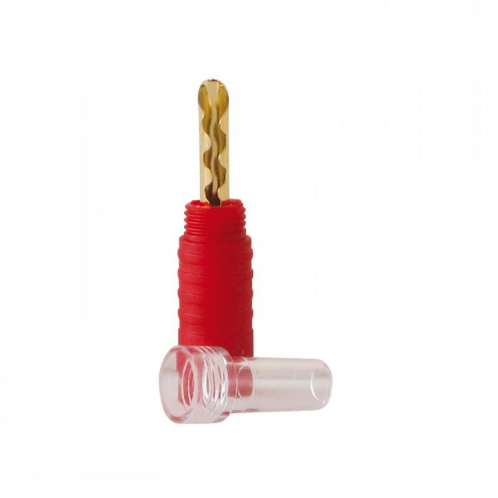 Conector Banana Dynavox Hollow PCS, rosu